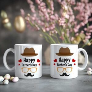 Happy Fathers Day Design Ceramic Mug