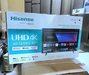 Sure Deal Brand New Hisense 43inches A6 Series TVS Uhd.
