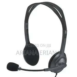 Logitech H111 Wired on Ear Headphones With Mic Black