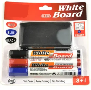 Ms Whiteboard Set of a Duster and 3 Markers Value Pack