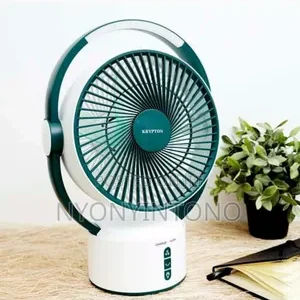 Krypton 9" Rechargeable Table Fan and Light