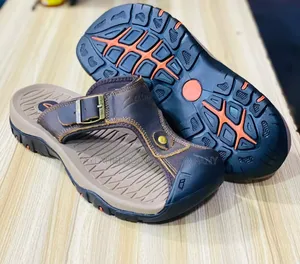 Comfort Walking Sandals With Closed Toe Summer Shoes Leather Sandals