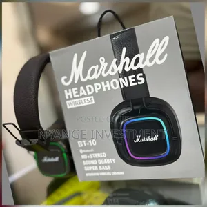 Mashall Bt -10 Wireless
Headphnes.