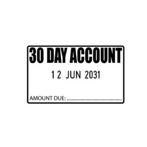 30 Day Account Date Stamp
