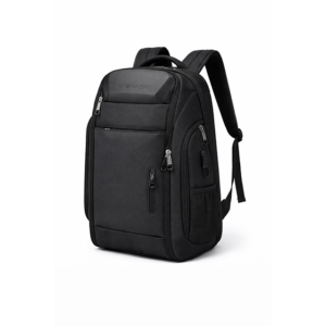 Unisex Water Resistant Laptop Back Bag - Black